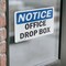 Signmission Office Drop Box, 5 in W x Rectangle, Vinyl Decal OS-2PACK-NS-D-35-L-16935 - alternate 2